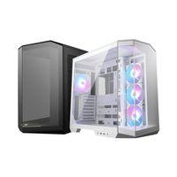 MSI MAG PANO 100R PZ TEMPERLİ CAM 3X120MM 1X120MM ARGB FAN MATX PANORAMİK GAMING BİLGİSAYAR KASA SİYAH