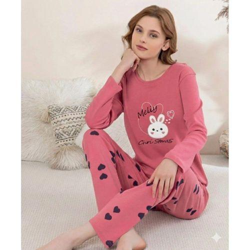 Boyraz 0353 Kadın Penye Uzun Kol Pijama Takımı