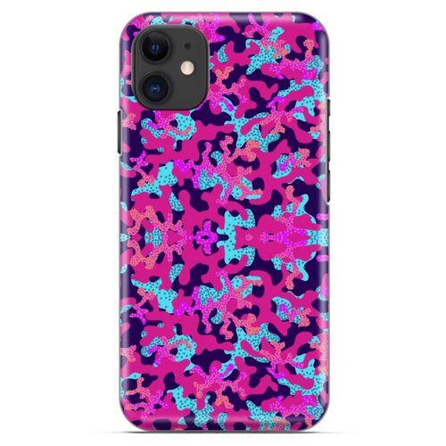 Apple iPhone 13 Mini Uyumlu Kılıf Pembe Delisi (33) Hybrid Kılıf Kamuflaj