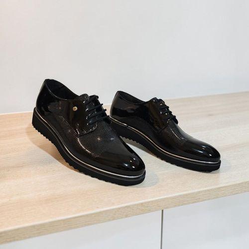 Tamboğa 672 Siyah Rugan Oxford Erkek Klasik Kundura Ayakkabı