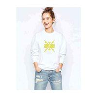 Winner Ak 47 Baskılı Beyaz Kadın Sweatshirt