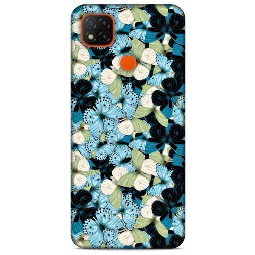 Xiaomi Redmi 9C Kılıf Kelebek Etkisi (26) Tpu Silikon Kılıf Sarı Kırmızı