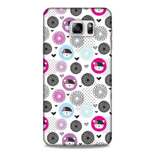 Lopard Samsung Galaxy Note 5 Uyumlu Kılıf Kediler (1) Kılıfı Mavi Pembe