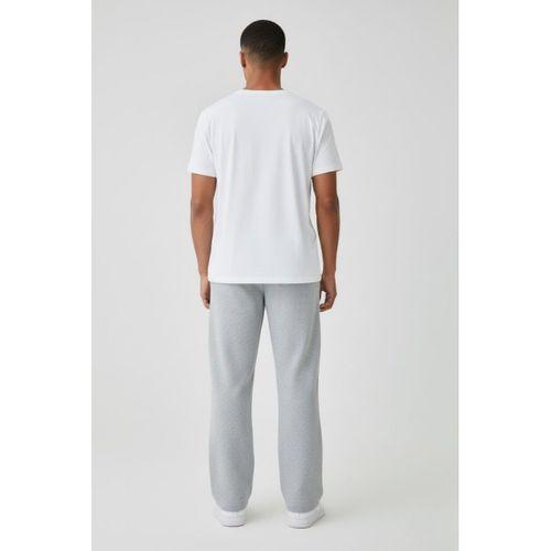 Erkek İçi Polarlı 3 iplik Kalın Brooklyn Baskılı Eşofman Altı SPR25EA70