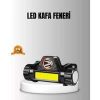 Şarjlı Led Kafa Feneri – Çift Fonksiyonlu, 200lm Işık Gücü, Ip44 Suya Dayanıklı