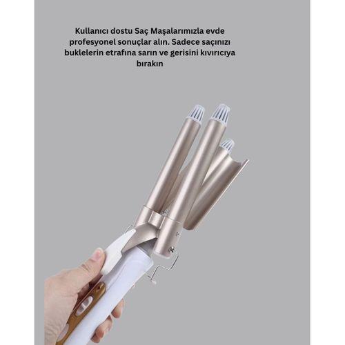 Hızlı Isınan Şarjlı Saç Kıvırıcı Maşa