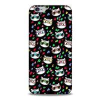 Lopard Apple Iphone 6S Uyumlu Kılıf Kediler (26) Tpu Silikon Kılıf Karışık Renkli