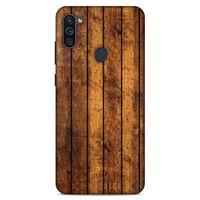 Lopard Samsung Galaxy M11 Uyumlu Kılıf Wood'X (15) Antişok Kılıf Baskılı