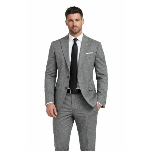 Erkek Silim Fit Yelekli Çift Yırtmaçlı Takım Elbise BGL-ST05329