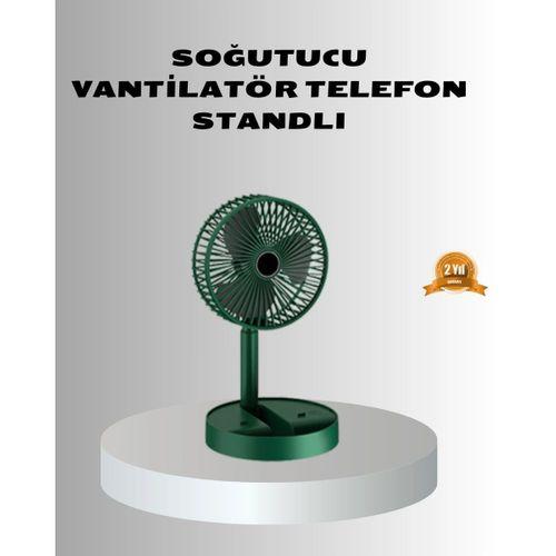 Şarjlı Katlanabilir Mini Fan – 3 Kademe Hız Ayarı, Taşınabilir Tasarım