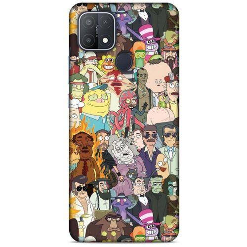Oppo A15s Uyumlu Kılıf Rick And Morty (33) Hybrid Kılıf Killer Rick