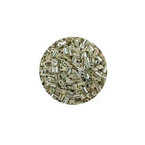 Kesme Cam Boncuk 2mm - 20 Gram - Parlak Gümüş -BNC328