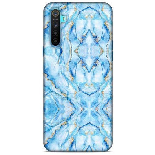 Mermer Desenli (33) Tema Hybrid Kılıf Bebek Mavisi Oppo Realme 6i Kılıf