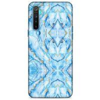 Mermer Desenli (33) Tema Hybrid Kılıf Bebek Mavisi Oppo Realme 6i Kılıf