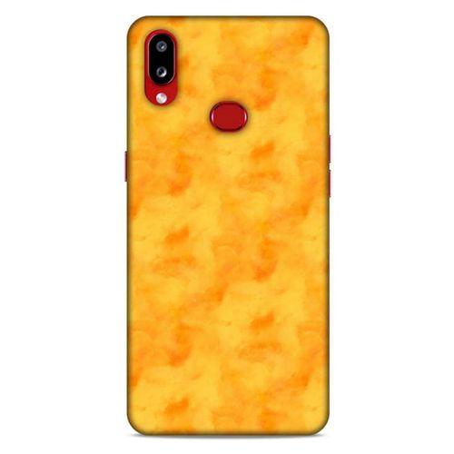 Mermer Desenli (10) Tema Full Koruma Kılıfı Turuncu Samsung Galaxy A10s Kılıf