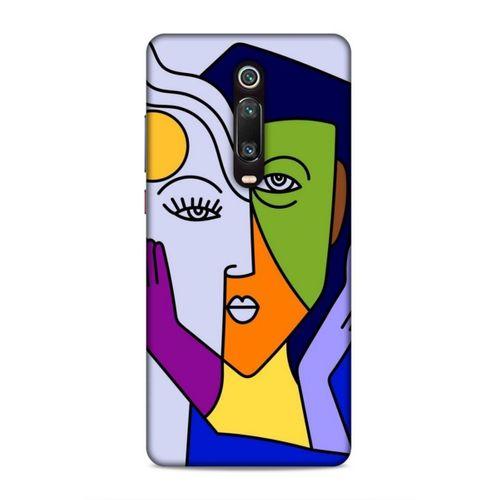 Xiaomi Mi 9T Uyumlu Kılıf Face'X 39 Liquid Crystal Kılıf İki Yüzlü