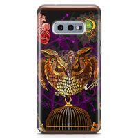 Samsung Galaxy S10e Kılıf Gotik Baykuş Arka Kapak Koruma Desenli Full Koruyucu