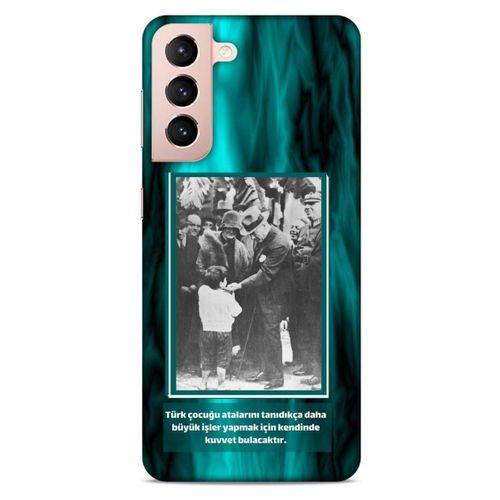 Lopard Samsung Galaxy S21 Uyumlu Kılıf Atatürk (9) Kılıf