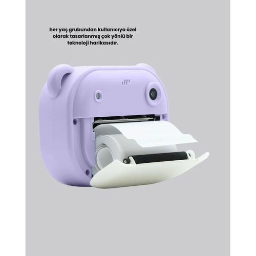 Termal Baskı Özellikli Mini Kamera Mor
