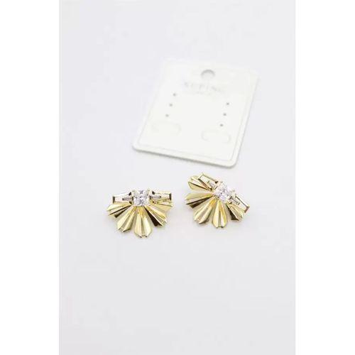 Taşlı Küpe - Altın