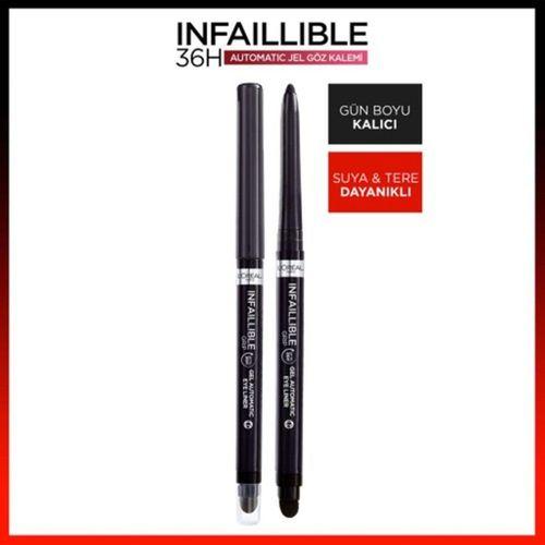 L'oréal Paris Infaillible Automatic Jel Göz Kalemi - Mat Siyah