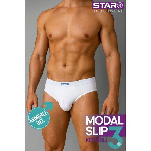 Star 109 Erkek  3'lü Modal Slip
