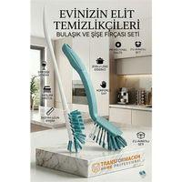 2'li Profesyonel Set - Biberon, Şişe ve Kavanoz Fırçası ile Bulaşık Fırçası 723096