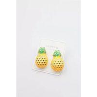 Mineli Ananas Küpe - Altın