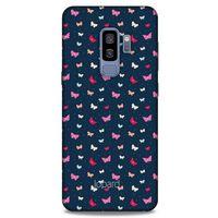 Samsung Galaxy S9 Plus Kılıf Kelebek Etkisi (42) Rugged Armor Kılıf Mor Pembe
