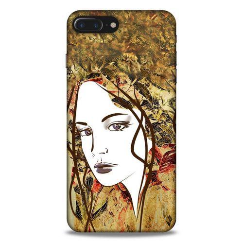 Lopard Apple Iphone 8 Plus Uyumlu Kılıf Sürreal Yüzler ♀ (28) Arka Kapak Desenli