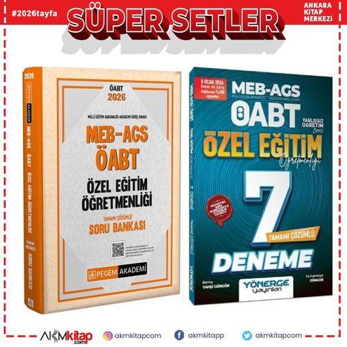 Pegem 2026 MEB AGS ÖABT Özel Eğitim Öğretmenliği Soru Bankası ve Yönerge Deneme Seti 2 Kitap
