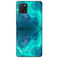 Samsung Galaxy Note 10 Lite Kılıf Pastel Renkler (6) Silikon Kılıf Mavi Yeşil
