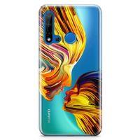 Huawei Nova 5i Kılıf Yüzyüze Arka Kapak Koruma Desenli Full Koruyucu
