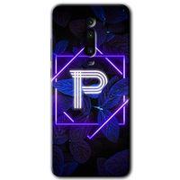 Potkal Hediye Fabrikası Xiaomi Mi 9T Kılıf HD Desen Baskılı Arka Kapak - Dark Neon Yaprak P Harfi