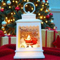 VIP BEYAZ NOEL BABA YILBAŞI FENERİ GÜN IŞIĞI LED IŞIKLI FENER YILBAŞI HEDİYELERİ YILBAŞI SÜSLERİ