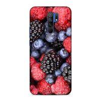 Xiaomi Redmi 9 Kılıf Bogurtlen Yaban Mersini Arka Kapak Silikon Koruma Full Koruyucu