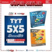 Doktrin TYT Türkçe ve Matematik Deneme ile AKM 5 li Deneme Seti 3 Kitap