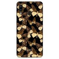 Samsung Galaxy A20 Kılıf Kelebek Etkisi (41) Tank Kılıf Bej Yeşil