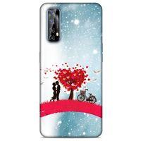 Lopard Huawei P Smart 2021 Uyumlu Kılıf Bahar (20) Koruyucu Kılıf Kalpli Ağaç