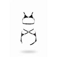 Siyah Harness Takım Deri O-halkalı Ayarlanabilir - Brf1253