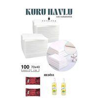 100 Adet Tek Kullanımlık Havlu Hasta Bakım Bebek Bakım Manikür Pedikür Havlusu HEDİYELİ