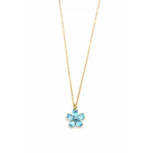 Çiçek Kolye - Turkuaz