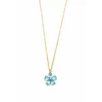 Çiçek Kolye - Turkuaz