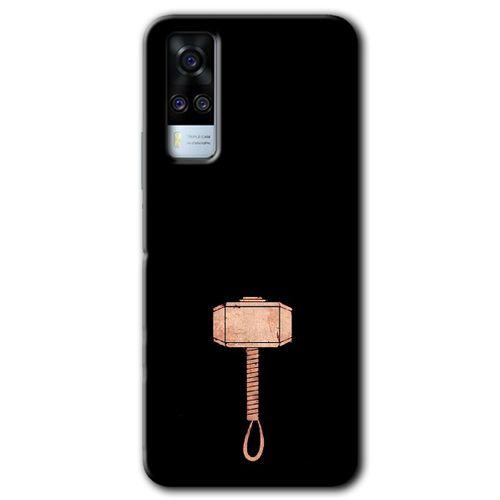 Potkal Hediye Fabrikası Vivo Y53s Kılıf HD Desen Baskılı Arka Kapak - Thor Çekiç