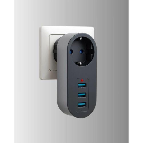 Isıya Dayanıklı 3 Usb Portlu Güvenlikli Priz – Akıllı Enerji Yönetimi