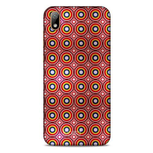 Huawei Y5 2019 Kılıf Pastel Renkler (40) Fit Silikon Kılıf Yeşil Kırmızı