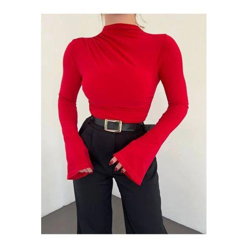 Büzgülü İspanyol Kol Bluz