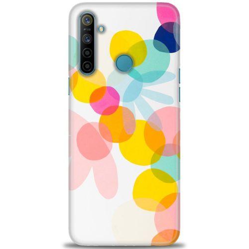 Realme 6i Kılıf HD Baskılı Kılıf - Color Flowers + Tam Ekran Koruyucu