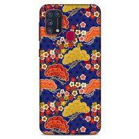 Samsung Galaxy M31 Kılıf Japonya (50) Shockproof Kılıf Renkli Çiçekler