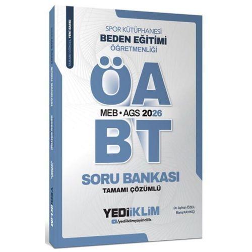 2026 MEB AGS ÖABT Beden Eğitimi Öğretmenliği Tamamı Çözümlü Soru Bankası Yediiklim Yayınları